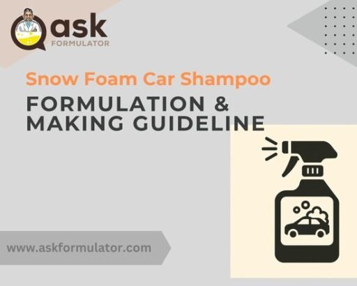 Snow Foam Car Shampoo Formula