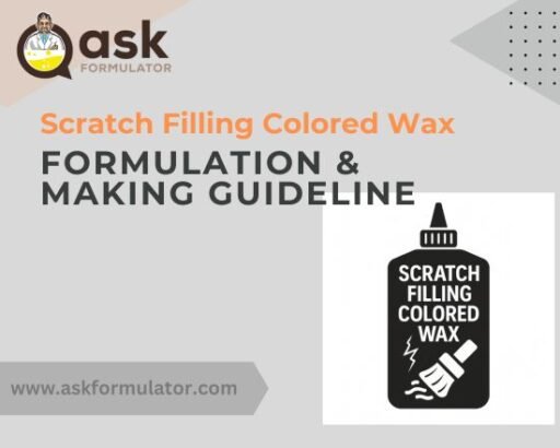 Color-Restoring Car Scratch Filler Wax Formula