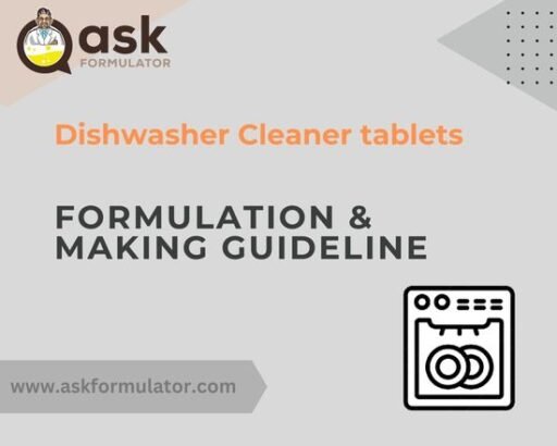 Dishwasher Cleaner Tablets Formulation