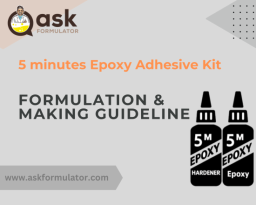 5 minutes Epoxy Adhesive Kit Formula