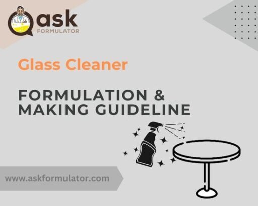 Glass Cleaner Liquid Formulation