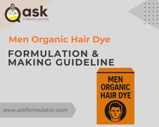 Men Organic Hair Dye Formulation
