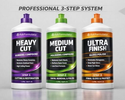 Professional 3-Step Car Cutting & Polishing Compound 3-Formulations